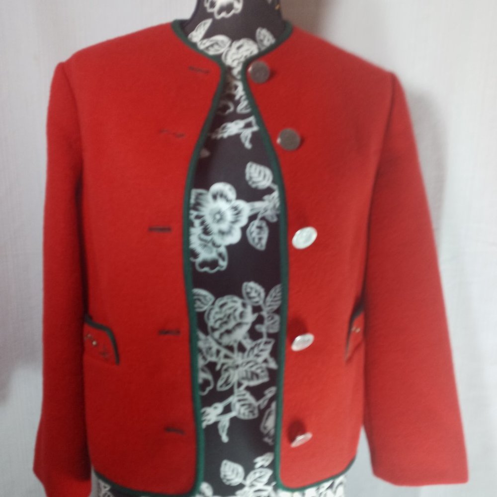 Vintage BOOS Ausrria Style Wool Blazer Jacket
